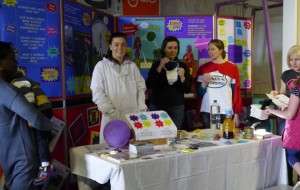 Aberdeen ScienceGrrl's superheroes stand